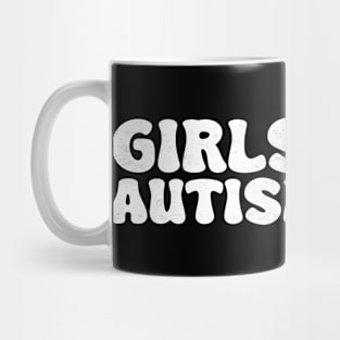 Girls Heart My Autism Swag Funny Girls Love My Autism Swag Mug